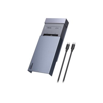  Бокс внешний для SSD UGREEN CM847 (65733EU) USB4 2-Bay M.2 NVMe SSD Enclosure EU серый космос 