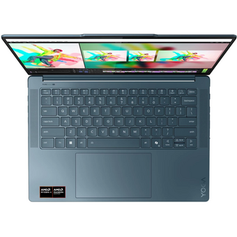  Ноутбук Lenovo Yoga Pro 7 14ASP10 (83LX000RRK-DOS) 14,5" 3K OLED 500N 90Hz/R AI 9 365/ 32Gb/1Tb SSD/Radeon 880M/DOS/Tidal Teal 