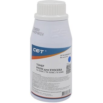  Тонер Cet PK294 OSP0294C-50 голубой бутылка 50гр для принтера Kyocera Ecosys M5521cdn/M5526cdw/M6630cidn/P5021cdn/P5026cdn/P6230cdn 