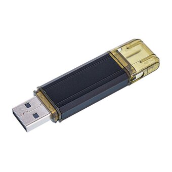  USB-флешка GoPower 00-00035947 Hit 8GB USB2.0 металл черный 