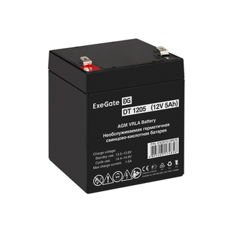  Аккумуляторная батарея Exegate DT 1205 EX297513RUS (12V 5Ah, клеммы F2) 