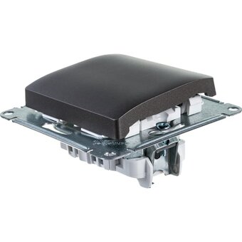  Выключатель Systeme electric Glossa GSL001311 1-клавишный механизм сх.1 графит 