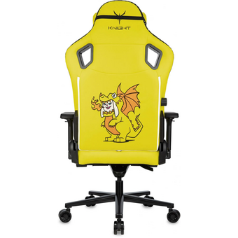  Кресло Knight Craft Dragon желтый экокожа крестов. металл 