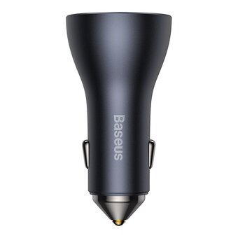  АЗУ Baseus CGJP010013 Golden Contactor Pro Triple Fast Charger Car Charger 65W U+C+C Dark Gray 