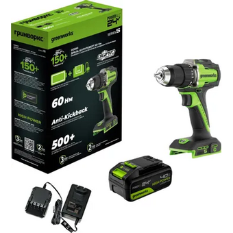  Дрель безударная Greenworks DD560 (3708407CUB) 