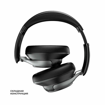  Беспроводные накладные наушники Deppa Stereo Core ANC, BT 6.0, 400мАч, черный 