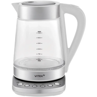  Электрочайник Vitek VT-WK1031 белый/серебристый 