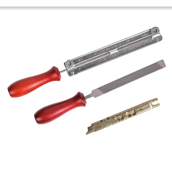  Набор для заточки цепи Maxpiler MFS-4001 (4мм, для цепей с шагом 3/8"P и 1/4") 