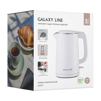  Электрочайник GALAXY GL 0373 белый 