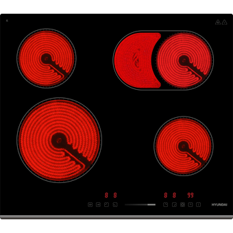  Варочная поверхность Hyundai HHE 6673 BG черный 