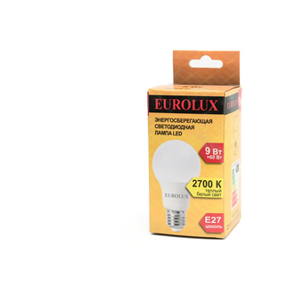  Лампа Eurolux LL-E-A60-9W-230-2,7K-E27 