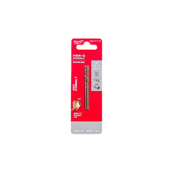  Сверло по металлу Milwaukee 4932471140 HSS-Co 3.3мм 2шт 