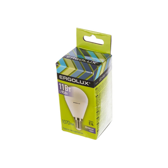 Лампочка Ergolux LED-G45-11W-E14-6K 