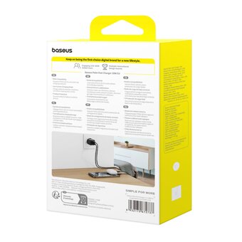  Зарядное устройство Baseus P10111608113-00 Palm fast charger C+U 20W EU Cluster Black 