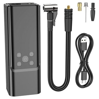  Компрессор автомобильный портативный HOCO ZP7 Maddy 5000mAh черный 