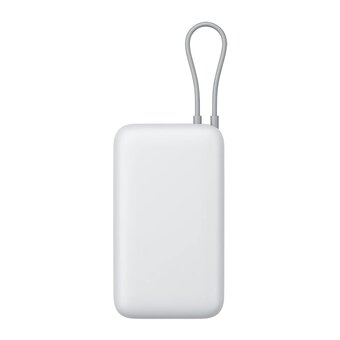  Внешний аккумулятор Xiaomi Mi 20000 (PB2033) 33W встроенный кабель USB-C (белый) 