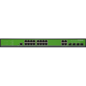  Коммутатор управляемый Digma DSP716G-4C-R300 (L2+) 16x1Гбит/с 4xКомбо(1000BASE-T/SFP) 300W 