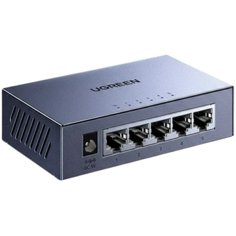  Коммутатор UGREEN CM933 (65956EU) 5-Port Gigabit Ethernet Easy Smart Managed Switch серый космос 