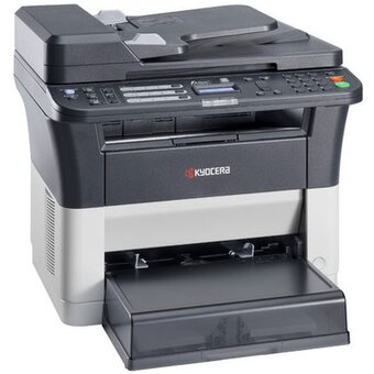  МФУ Kyocera FS-1125MFP (1102M73DZ2) A4 лазерное, черно-белое, 25стр/мин, 600dpi, 390МГц, 64Мб, 40АПД, USB/Ethernet, 1000стр/картридж 