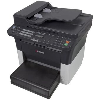  МФУ Kyocera FS-1125MFP (1102M73DZ2) A4 лазерное, черно-белое, 25стр/мин, 600dpi, 390МГц, 64Мб, 40АПД, USB/Ethernet, 1000стр/картридж 