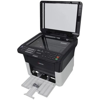  МФУ Kyocera FS-1125MFP (1102M73DZ2) A4 лазерное, черно-белое, 25стр/мин, 600dpi, 390МГц, 64Мб, 40АПД, USB/Ethernet, 1000стр/картридж 