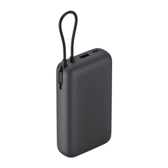  Внешний аккумулятор Xiaomi Mi 20000 (PB2033) 33W встроенный кабель USB-C (черный) 