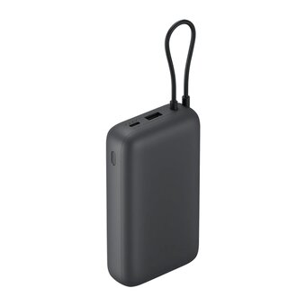  Внешний аккумулятор Xiaomi Mi 20000 (PB2033) 33W встроенный кабель USB-C (черный) 
