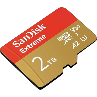  Карта памяти SanDisk Extreme SDSQXAV-2T00-GN6MN microSDXC 2048GB Class 10, UHS-I, W130, R 190 МБ/с 