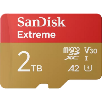  Карта памяти SanDisk Extreme SDSQXAV-2T00-GN6MN microSDXC 2048GB Class 10, UHS-I, W130, R 190 МБ/с 