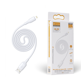  Дата-кабель 20W HAIMES HK-210 USB - LIGHTNING 3,4A 
