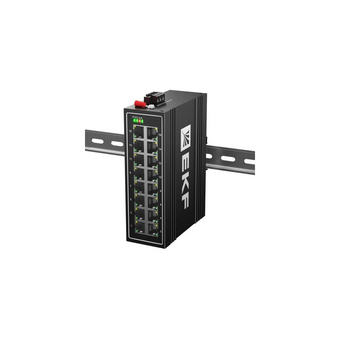  Коммутатор промышленный неуправляемый EKF TSX-U-16T U-16T 16 портов 10/100Base-T(X) RJ45 монтаж на DIN-рейку TSX 