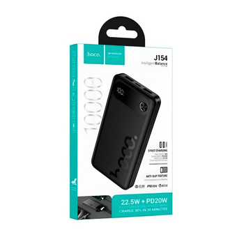  Аккумулятор внешний HOCO J154 Victorious 10000mAh, PD/QC/FCP/AFC/SCP черный 