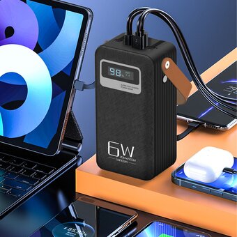  Внешний аккумулятор Earldom PD16 60000mAh черный 