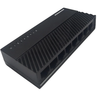  Неуправляемый коммутатор NEOMAX NMS-108P-100-P, 8 портов 100 Mbps, пластик 