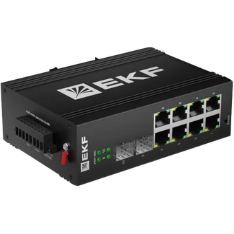  Коммутатор промышленный управляемый EKF TSX-ML2-2GX/SFP-8GTP уровня L2 ML2-2GX/SFP-8GTP 2 порта 1000Base-X SFP 8 портов 10/100/1000Base-T(X) RJ45 