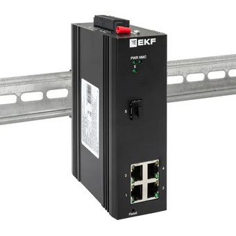  Коммутатор промышленный управляемый EKF TSX-ML2-1GX/SFP-4GTP уровня L2 ML2-1GX/SFP-4GTP 1 порт 1000Base-X SFP 4 порта 10/100/1000Base-T(X) RJ45 c PoE 