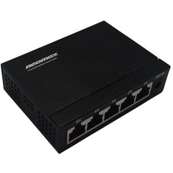  Неуправляемый коммутатор NEOMAX NMS-105P-1000-S, 5 портов 1000 Mbps, металл 