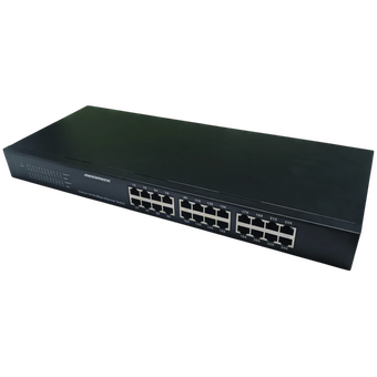  Неуправляемый коммутатор NEOMAX NMS-124P-100-SR, 24 порта 100 Mbps, металл Rack 