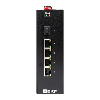  Коммутатор промышленный неуправляемый EKF TSX-U-1GX/SFP-4GTP U-1GX/SFP-4GTP 1 порт 1000Base-X SFP 4 порта 10/100/1000Base-T(X) RJ45 c PoE 