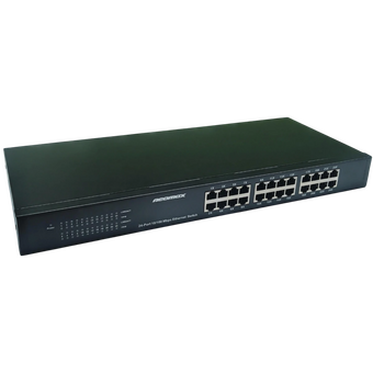  Неуправляемый коммутатор NEOMAX NMS-124P-100-SR, 24 порта 100 Mbps, металл Rack 
