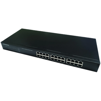  Неуправляемый коммутатор NEOMAX NMS-124P-1000-SR, 24 порта 1000 Mbps, металл Rack 