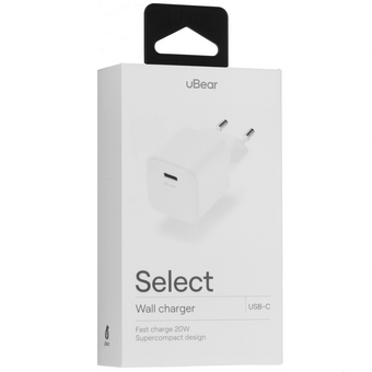  Зарядное устройство uBear WC20WH01-AD Select белый 