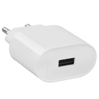  Зарядное устройство Hoco C109A (10.5W) Fighter single port Charger (EU) White 
