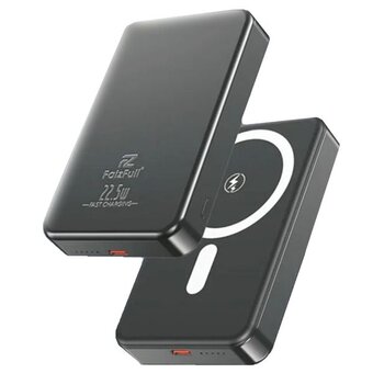  Power Bank FaizFull FL128 10,000mAh USB-C 22,5W беспроводной MagSafe Black Titanium 