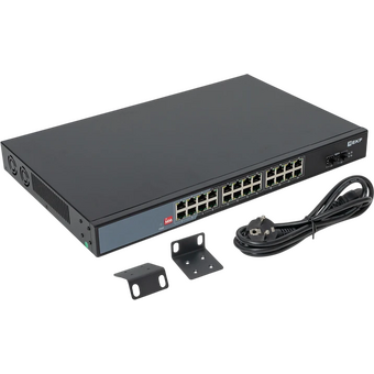  Коммутатор промышленный неуправляемый EKF TSX-U-2GX/SFP-24GTP-R U-2GX/SFP-24GTP-R 2 порта 1000Base-X SFP 24 порта 10/100/1000Base-T(X) RJ45 c PoE 