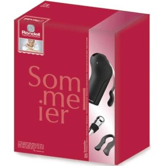  Набор аксессуаров для вина Rondell Sommelier RD-428 черный, предметов 4шт 