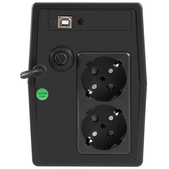  ИБП ExeGate Smart LB-1000.LCD.AVR.2SH.USB (EX299507RUS) 1000VA/650W, LCD, AVR, 2*Schuko, USB, батарея 12V 9Ah, Black 