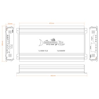  Автоусилитель DL Audio Barracuda 1.1800 V.2 