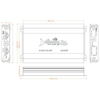  Автоусилитель DL Audio Barracuda 4.100 V.2 24V 