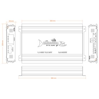  Автоусилитель DL Audio Barracuda 1.1400 24V 